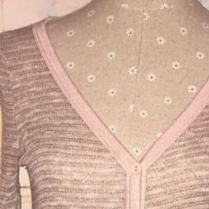 ISSI~Spark Space Dyed Lace Back Cardigan Sweater~S